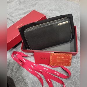 Cartier Santos leather wallet